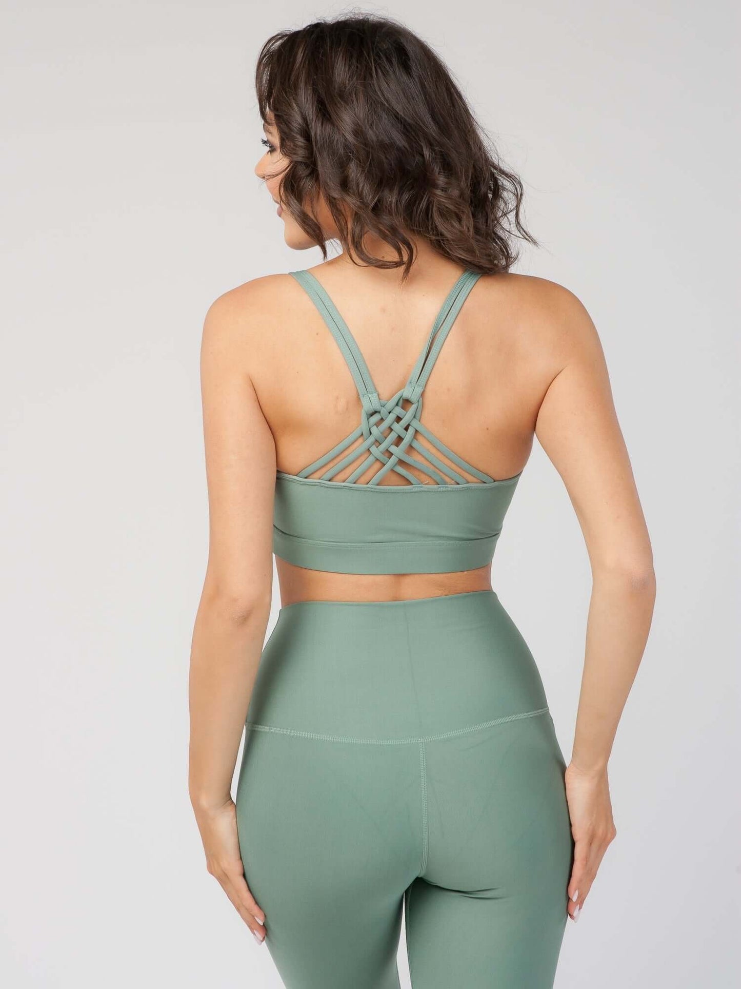 Knotted Back Sports Bra