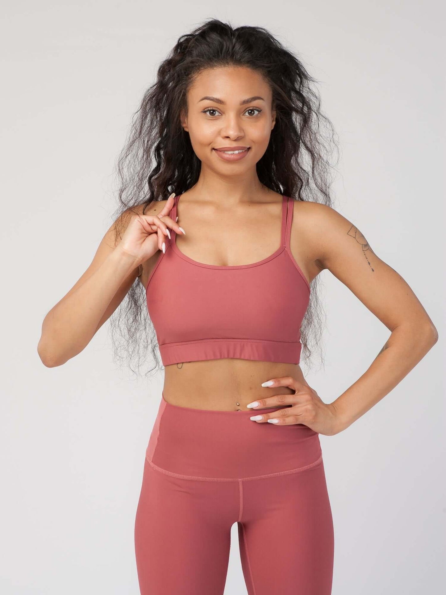 Knotted Back Sports Bra