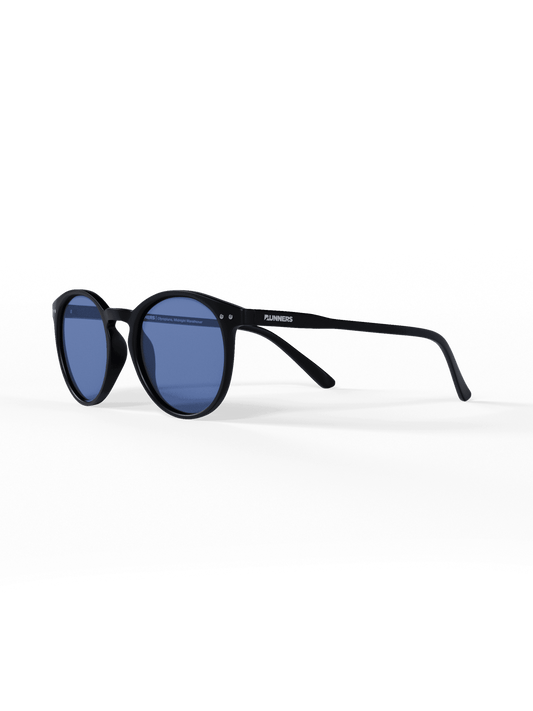 Black Round Polarized Sunglasses - UV400 for Men & Women