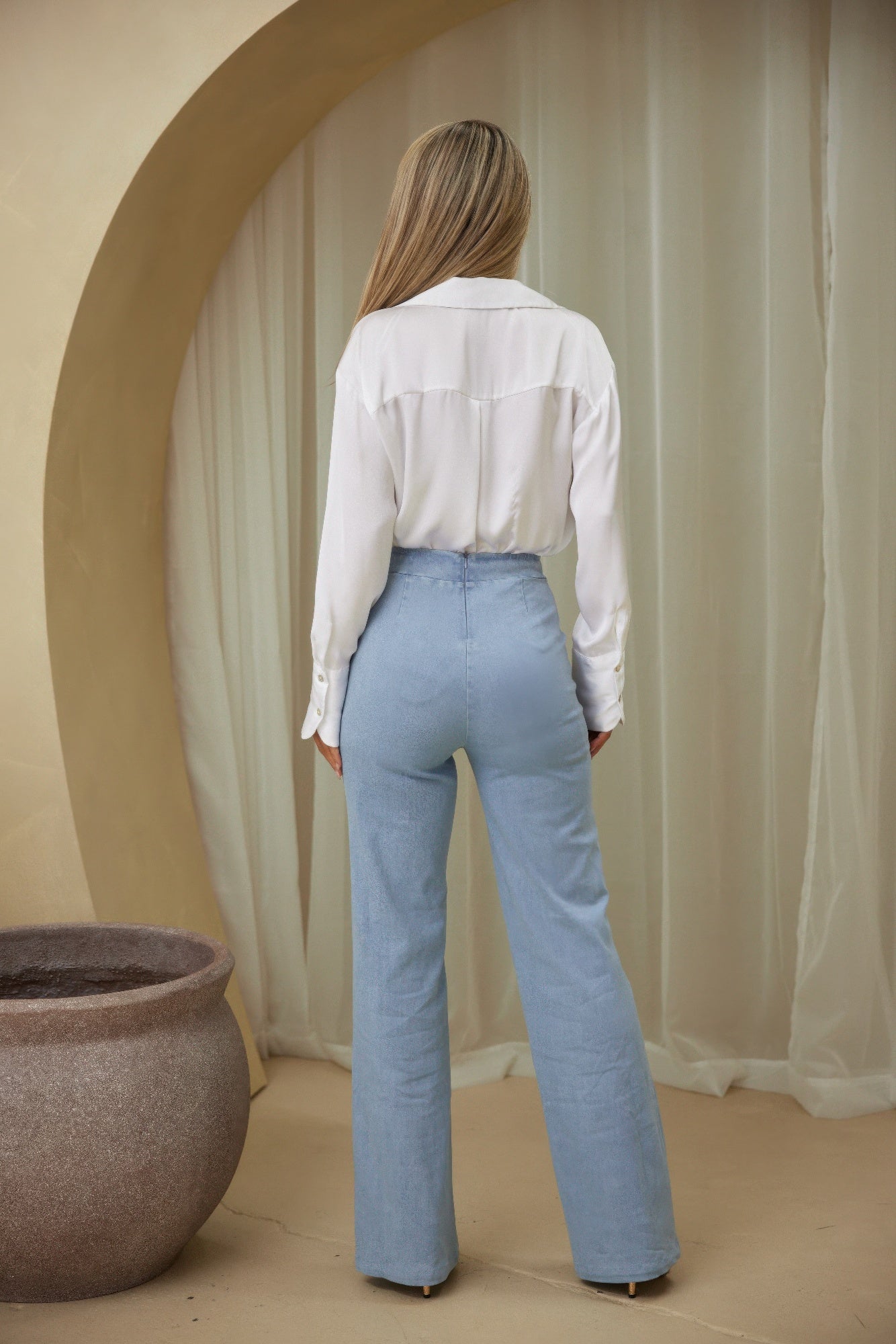 Stone Pattern Dressy Pants