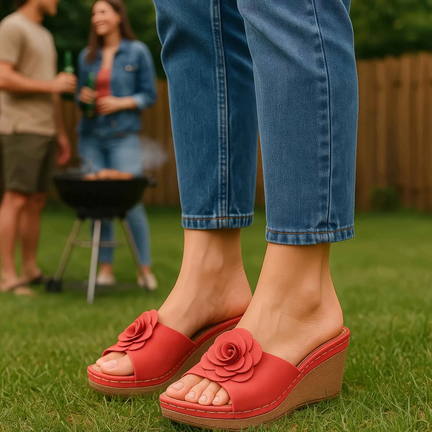 Women's Tokyo Black Wedge Sandals