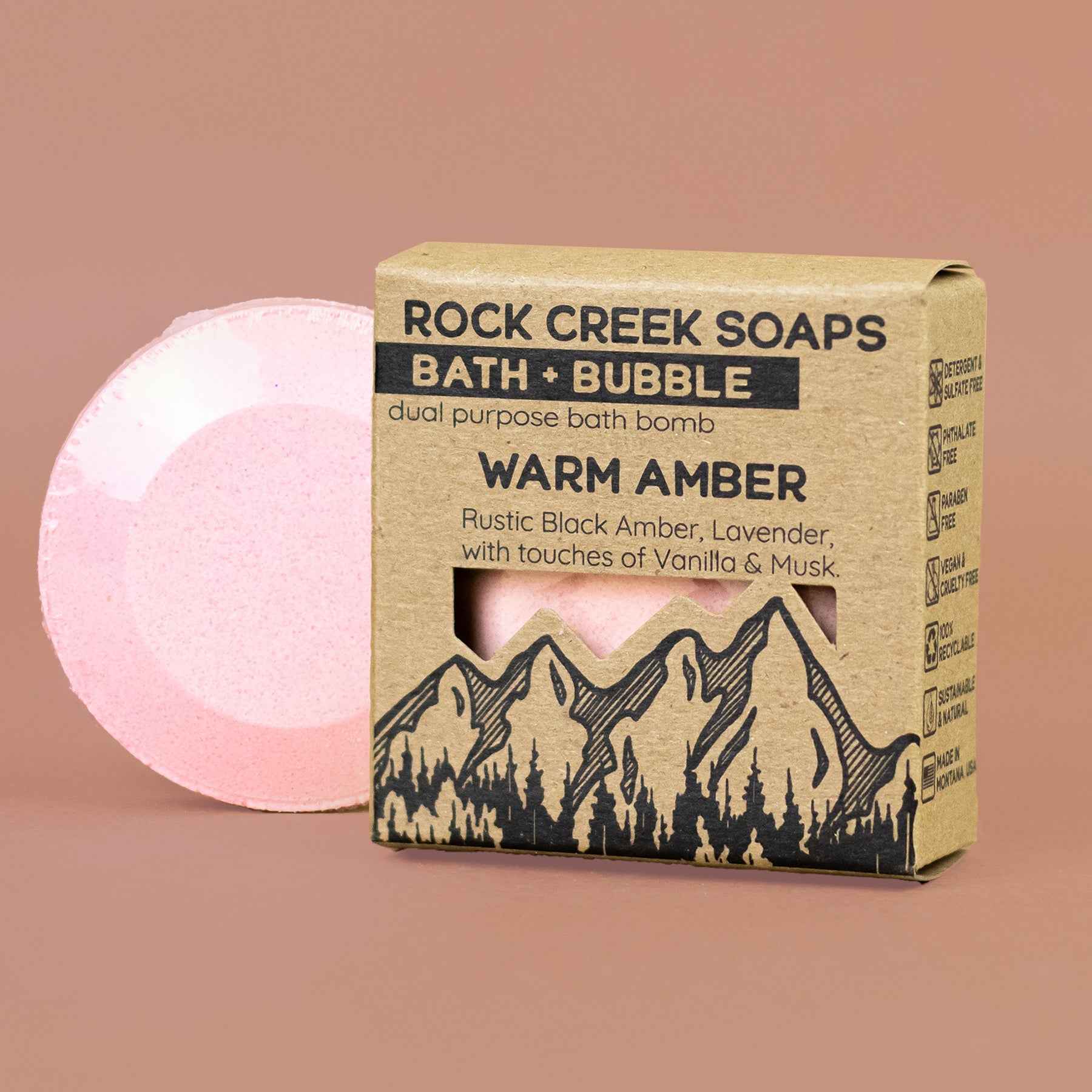 Bath Bomb in Warm Amber