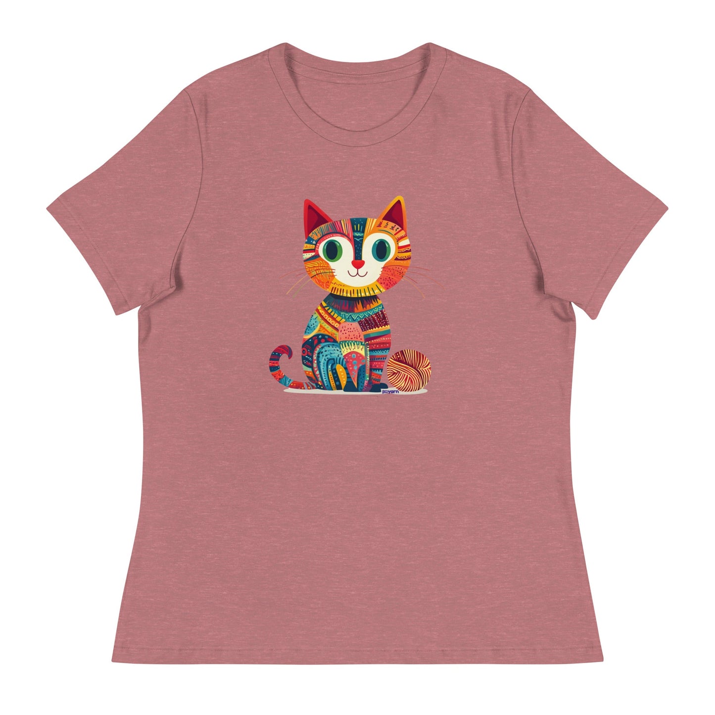 “Yarn Whiskers” Women’s Relaxed Fit T-Shirt – Designed by Nicole Snow
